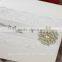 Rhinestone Buckle Luxury Lace Wedding Invitations
