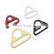 Handbag Accessories Custom Colors Zinc Alloy Metal Triangle Glide Buckles Connection Belt Buckle