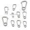 JRSGS Wholesale Snap Hook Delta Simple Snap Hook 304 316 Stainless Steel Spring Climbing Button Carabiner