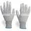 Manufacturer Carbon Fiber Electronic PU Palm Fit Gloves Esd Precision Work Gloves Industry Product Inspection Glove Anti-Static