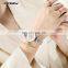 SINOBI Customize Logo Woman Wristwatch S9851L Alloy Band Diamond Decoration Lady Hand Watch Casual Dress Girls Watch