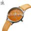 SHENGKE PU Leather Watch K0116L Lady Watches Wrist Yellow Simple Design Dial Fancy Chic Women Handwatch