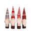 2021 New Santa Claus Gnome Wine Bottle Dust Cover Xmas Noel Christmas Decorations for Home Navidad 2020 Dinner Table Decor
