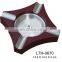 luxury customizedprinting logo diy wood and metal walnut cigar ashtray