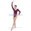 Hot Sale Long Sleeve Ballet Leotard Adult Dance Leotard Sexy Gymnastics Leotard 2016