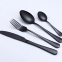 High Quality Wholesale Silver Flatware Classic 4 Pieces Gold Stainless Steel Cutlery Set