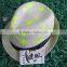 beige girl's fashion fedora paper cloth hat