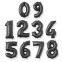 16 Inch Number Digital Foil Balloons Rose Gold Silver Green Polka Dots Numero Globos for Baby Shower Birthday Party Decoration