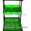 High Quality Supermarket Staniless Steel & Wooden Fruit and Vegetable Display Stands