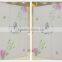French Bedroom Furniture Set White and Pink Rose Printing Steel Bedroom Furniture Set