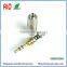 3.5mm Stereo Male Repair Headphone Jack Plug Audio Solder connevtor with Screw