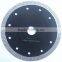 Wet/dry cutting diamond saw blade for porcerlain and ceramic tile , superthin segment