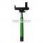 universal telescopic stainless steel selfie stick with inbuilt bluetooth for iphone