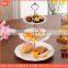 white porcelain fashion 3 tier cake plate, wedding cake stand,ceramic cake stand
