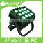 12pcs RGBWA+UV LED PAR BATTERY POWERED WATERPROOF STAGE PAR LIGHT