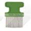 colorful plastic pet grooming flea comb