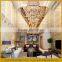 Hot sale E27 CE/ROHS/FCC modern umbrella shape crystal chandelier with champaign gold Crystal