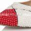 2015 spring pointed toe lovely design shoes newest hot sale casual shoes with pearls