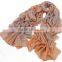 custom most beautiful lady silk neck scarf