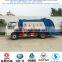 famous dongfeng garbage compactor truck, hydraulic lifter container garbage truck