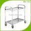 BN-T22 mobile catering equipment 2 tiers assembled food sevice trolley