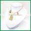 Pair of Bird Pendant with Cage Charrm Necklace
