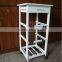 4-layer MDF kitchen trolley with drawer