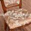 Neo European Antique Carved Back Chair Rustic Wooden Fabric Chair