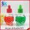 china supplier wholesale 30ml clear skull glass bottle with glass pipette for e liquid e juice essential oil
