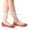 Genuine leather handmade flat shoes women wholesale import2016