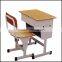 Popular school furniture wooden desk and chair set for primary school