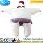 Inflatable sumo wrestlering suit for adults