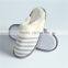 ladies comfortable stripe print jersey indoor slipper