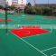 silicon PU malfunctional basketball court and badminton court flooring materials