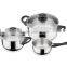 Medium Size Bakelite Handle Stainless Steel Cookware Set