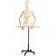 wholesale quality adjustable fabric half body mannequin torso