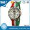 New japan movt waterproof stainless steel back sport watch custom nylon