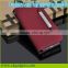 High Quality and Fashion design Cross Pattern cowskin folio wallet leather case for iphone5 with card slots