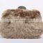 2015 winter Latest Beautiful Ladies Hair Handbag Party eveing clutch Bags