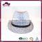  China supplier grid cotton fedora hat