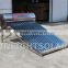 Stainless steel unpressurized solar water heater with assistant tank