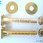 China brass water toilet bolts with CSA certificated