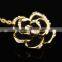 austrian crystal flower pendant 18kgp necklace