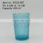 press drinkware/Wine goblet,Hiball,DOF, sundae cup,pitcher color glass in lake blue with float grass embossed patern
