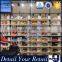 hot sale retail store wooden floor shoe display stand