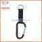 Wholesale 6mm Cheap Metal Carabiner Keychain With Strap And Split Ring Suplier