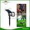 Wall Mounted LED Outdoor Solar Lamp 4 LEDS RGB Solar Lawn Spike Light For Garden Decoration
