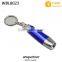 Metal LED Retractable Flashlight with Key Chain