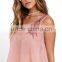 Latest arrival fashion top designs sleeveless embroidered top for women                        
                                                Quality Choice