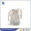 Plain Small linen bag with drawstring for wholesale